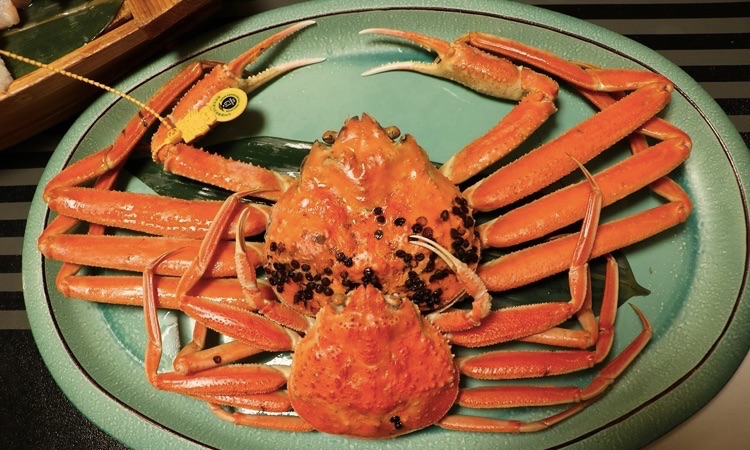 crab on a plate