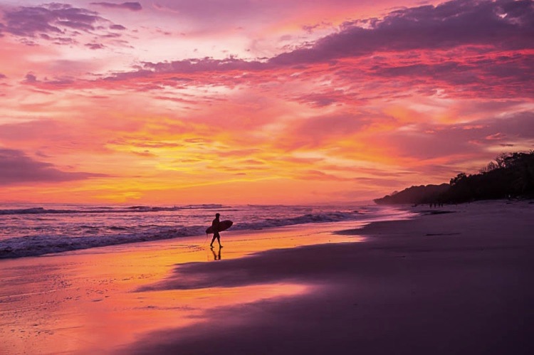 santa teresa beach sunsets