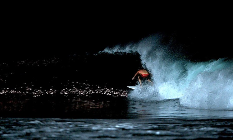 surfing at night