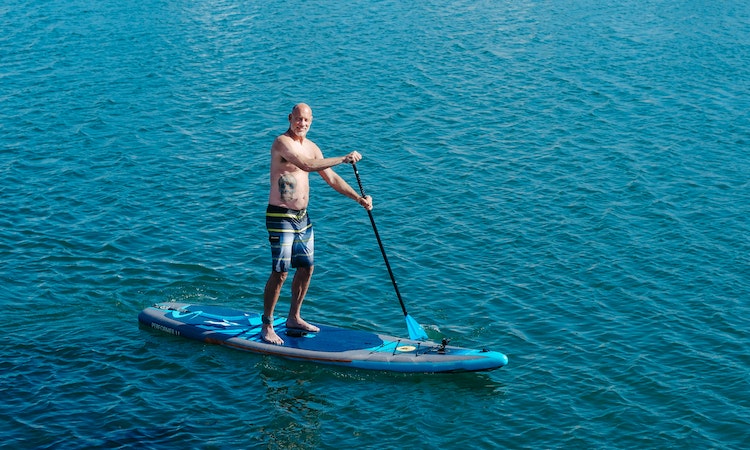 paddleboarding in the caribbean